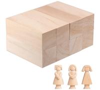 SENJEOK 8 PCS 15 x 5 x 5 cm Basswood Blocks, Unfinished Soft Wood Carving Set for Whittling, Woodworking and DIY Craft Projects