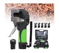 SENJINGHUA Professional Electric Flaring Tool Set for Brake Pipe and Air Conditioning, Copper Pipe Flaring Tool with 5 Fixtures