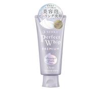 SENKA Perfect Whip Premium Clear Facial Cleanser - Deep Pore Cleansing Foam with Ultra-Fine Microbubbles, Gentle Makeup Removal, Hydrating, For All Skin Types, 120g