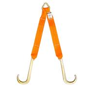 SENKEYFE 3" x 24" Orange V Strap Recovery Tow Strap with 15" J Hooks, 5400LBS Working Load Limit, Perfect for Heavy-Duty Recovery and Towing, Vehicle Compatible