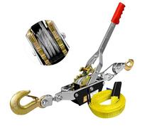 SENKEYFE Come Along Winch Heavy Duty, 5T Come Along Pulling Tool 2 Gears 3 Hooks, Cable Winch Puller, Come Along Power Puller Ratchet Tool for Construction, Automotive, Farm, Fences