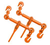 SENKEYFE Ratchet Binder 1/4''- 5/16'', Load Binder with G70 Grab Hooks, Adjustable 1/4" Binder for 1/4 Chains, 2200 Pounds Working Load Limit- Heavy Duty Ratchet Chain Binders (2 Pack)