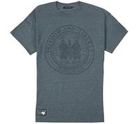 Senlak Ancestors T-Shirt - Founding Fathers, Anglo-Saxon, (L, Heather Grey)
