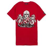 Senlak England T-Shirt ENGLISC Coat of ARMS (Medium, Antique Red)