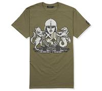 Senlak England T-Shirt ENGLISC Coat of ARMS (XXL, Military Green)
