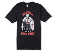 Senlak England T-Shirt Men of Valour (XX Large) Black