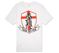 Senlak England T-Shirt Warrior Fear No Foe (Medium) White