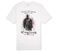 Senlak Warrior Come The World Against Her, England Yet Shall Stand T-Shirt White Large
