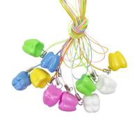 SENLIN DENTAL 50pcs Tooth Storage Box, Colorful and Cute Convenient Tooth Fairy Tooth Holder, Tooth Holder for Baby Teeth, Party Favor, Dental Bag, Prizes