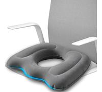 SENLINLIN Donut Pillow For Hemorrhoids, Inflatable Donut Pillow Hemorrhoid Cushion, Donut Cushion For Low Back Pain, Postpartum Pregnancy, Hemorrhoids, Sciatica, Bedsores (Gray)