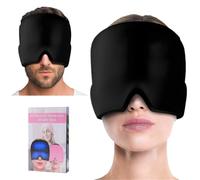 SENLINLIN Migraine Relief Cap, Reusable Cold Hot Therapy Migraine and Headache Relief Cap, Single-Sided Gel Ice Hot Head Wrap Ice Mask for Chronic Migraine, Tension Headache, Sinus Stress, Puffy Eyes