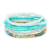 SENLINLU 6Pcs Friendship Bracelets, Bohemian Bracelet, Themed Friendship Bracelets Set, Concert Bracelets, Colourful Beaded Friendship Bracelets For Girls Boys Women Music Lover Fans