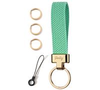 SENLLY Car Keychain, Stretchy Key Holder, Original Elastic Anti-Drop Design Finger Lanyard Strap