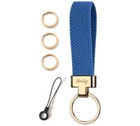 SENLLY Car Keychain, Stretchy Key Holder, Original Elastic Anti-Drop Design Finger Lanyard Strap