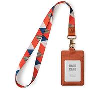 SENLLY ID Badge Holder Gift with Cute Neck Lanyard Strap, 2 Card Slots and 1 Clear ID Window, for Women and Men,Free Size