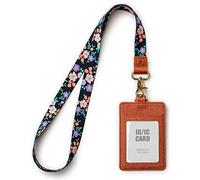 SENLLY ID Badge Holder Gift with Cute Neck Lanyard Strap, 2 Card Slots and 1 Clear ID Window, for Women and Men