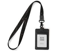 SENLLY ID Card Holder with Cute Lanyard, Vertical ID Card Holder, Card Badge Holder with Double-Sided Card Slots