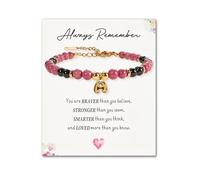 SENLLY Unique Gift for Women | Personalized Bracelet: Mix & Match Meaningful Crystals, Custom Initial A-Z & Message Card - A Thoughtful Gift for Mom Daughter Sister Wife Friend
