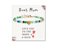 SENLLY Unique Gift for Women | Personalized Bracelet: Mix & Match Meaningful Crystals, Custom Initial A-Z & Message Card - A Thoughtful Gift for Mom