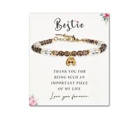 SENLLY Unique Gift for Women | Personalized Bracelet: Mix & Match Meaningful Crystals, Custom Initial A-Z & Message Card - A Thoughtful Gift for Bestie Friend