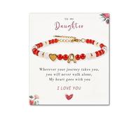 SENLLY Unique Gift for Women | Personalized Bracelet: Mix & Match Meaningful Crystals, Custom Initial A-Z & Message Card - A Thoughtful Gift for Daughter