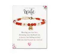 SENLLY Unique Gift for Women | Personalized Bracelet: Mix & Match Meaningful Crystals, Custom Initial A-Z & Message Card - A Thoughtful Gift for Wife