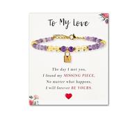 SENLLY Unique Gift for Women | Personalized Bracelet: Mix & Match Meaningful Crystals, Custom Initial A-Z & Message Card - A Thoughtful Gift for Girlfriend