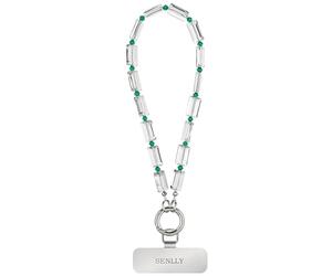SENLLY Wristlet Phone Lanyard Charm, Selected K9 Crystal Wrist Strap, Use Stainless Steel Hardware, Jewel Gift for Women