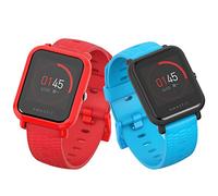 SenMore 20mm Soft Silicone Replacement Strap Compatible with Amazfit Bip Band Younth Smart Watch Suitable for Gear S2 Frontier/Classic,Watch 2 (NO TRACKER) (Purple&Gray, 20MM)