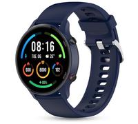 SenMore Strap for Xiaomi Watch S1/S2/S3/S4/S1 Pro/S1 Active/2/2 Pro/Xiaomi Mi Watch Color Sport, 22mm Adjustable Sport Silicone Strap for Smartwatch., Dark Blue, 220 millimètres, Modern