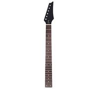 Senmubery 24 Frets New Replacement Maple Neck Rosewood Fretboard Fingerboard for Electric Guitar Black