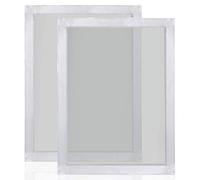 Senmubery 2Pcs A4 Screen Printing Aluminum Frame Stretched 120T Silk Screen Polyester Screen for Printed Circuit Board