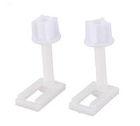 Senmubery 2pcs DIY Plastic Toilet Seat Screws Fixings Fit Toilet Seats Hinges Repair Tools Type&Size:5# 4.4X2.4Cm