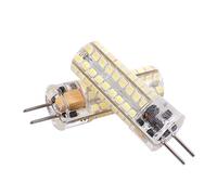 Senmubery 2X 6.5W GY6.35 LED Bulbs 72 2835 SMD LED 320lm 50W Halogen Lamps Equivalent Dimmable Pure White 6000K 360 Degree Beam Angle Silicone Corn Bulb
