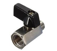Senmubery Chrome Brass 1/4inch Bsp Ball Valve Threads Tap Male to Female Air Compressor Hose