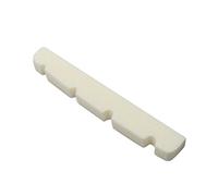 Senmubery Pre-slotted Flat Bottom Bone Bass Nut for 4 String PB JB Precision Bass Jazz Bass, 38x3.5x5/4.5mm