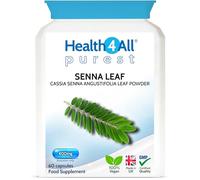 Senna Leaf 400mg 60 Capsules, Herbal Overnight Relief, Stool Softener, Regularity Supplement, Vegan Cassia Angustifolia Leaf, Additive Free, Not Tablets, Made in UK by Health4All