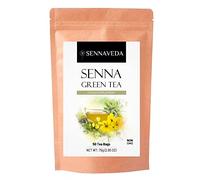 Sennaveda Senna Green Tea - 50 Tea Bags | Herbal Detox Tea for Digestive Health & Constipation Relief