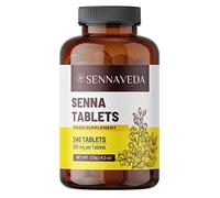 Sennaveda Senna Tablets 240 nos, Made with Senna Leaf Powder, Digestive Health, Detox Cleanse, Senna Leaf Powder Tablet