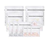 Senndio 10Pcs Mesh Laundry Bags, with 4 Size(3S+3M+2L+2XL) Washing Bags, White Delicates Laundry Bag Rust-Proof Zipper, Ideal for Lingerie, Socks, Underwear & More