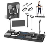 Senndio Pilates Board, Foldable Reformer Machine, Pilates Reformer Board Multifunctional Push-Up & Ab Roller System for Home Full Body Training (Men & Women)
