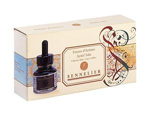 Sennelieir Artists Ink Set Of 4 Colors by Sennelier