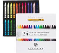 Sennelier 24 Half Extra Fine Dry Pastel Pencils and 1 Card