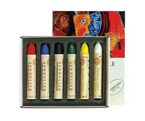 Sennelier 6 Assorted Artists Oil Pastel Box Set. Artists Colour Oil Pastel Set