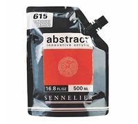 Sennelier Abstract Acrylic 500ml Pouch, Cadmium Red Orange Hue, (10-121521-615)