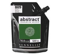 Sennelier Abstract Acrylic 500ml Pouch, Hooker's Green, (10-121521-809)