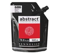 Sennelier Abstract Acrylic 500ml Pouch, Primary Red, (10-121521-686)