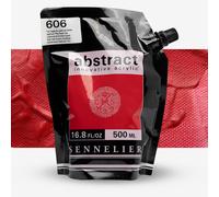 Sennelier : Abstract Acrylic : 500ml : Satin : Cadmium Red Deep Hue