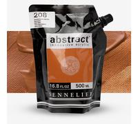 Sennelier : Abstract Acrylic : 500ml : Satin : Raw Sienna