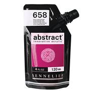 Sennelier Abstract Innovative Acrylic Artist Paint Pouch 120ml (658 Quinacridone Pink)